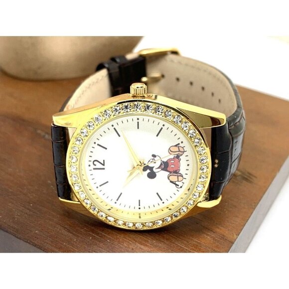 Disney Mickey Mouse Women's Watch WDS000379 White Dial Quartz Leather St… - Picture 8 of 14